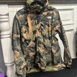 North Face Camo Venture Rain Jacket - Size XL